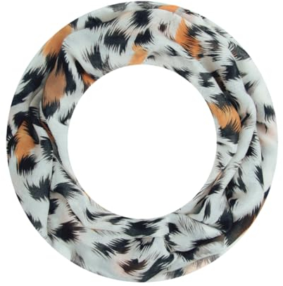 Majea Loop Schal Damen Schlauchschal Halstuch schmaler Loopschal (880052) (orange 2)