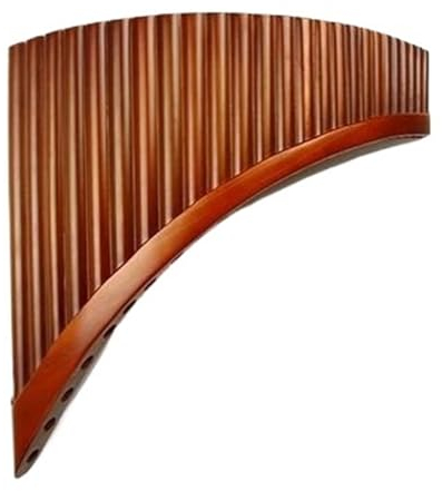 pan flute instrument Handmade 25 Pipes Pan Flute C Key Pan Pipes Woodwind InstrumentTraditional Musical Instrument (Color : Right)
