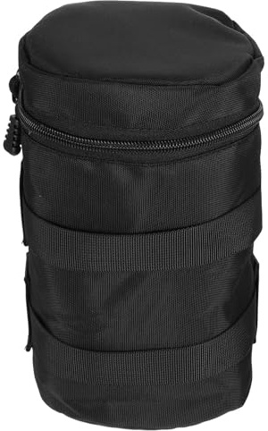 Mikikit Kameraobjektiv Tasche l Stoßfest Aus Nylon Mit Zwei Wege Reißverschluss Schwammschutz Für Staub Und Feuchtigkeitsschutz Objektivzubehör Für Fotografen