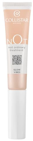 Collistar NOT Glow Vibes Flüssiger Highlighter mit Schwammapplikator, Aufhellend & Feuchtigkeitsspendend, Glättender Effekt, Natürliches Strahlendes Finish, n.01 Morning Light, 15 ml