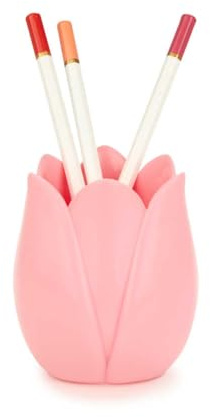 Balvi Pot à crayons Tulip Couleur rose Design original en forme de tulipe Plastique
