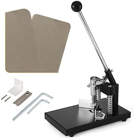 MNBVH Corner Rounder Punch, Corner Rounder Cutter Mit 2 Würfel R6 R10, Max. 1,2 In 30 Mm Schneiddicke, Papierschneidwerkzeug Für Laminat Industrial Heavy Duty Visitenkartenschneider Maschine