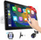 Haudio Radio de Coche Bluetooth 1-DIN con CarPlay Inalámbrico y Android Auto,Pantalla táctil IPS de 10,1 Pulgadas,Wi-Fi y Bluetooth 5.0,Mirror Link,Radio FM,con Cámara de Respaldo