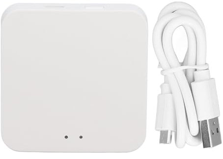 Puerta de Enlace Wifi de Cerradura de Puerta Inteligente, Centro de Bloqueo Inteligente Controlado por Voz, Puerta de Enlace de Vida útil Larga, Aplicaciones Amplias, Control