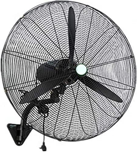 Ventilador de pared, ventilador comercial oscilante de alta velocidad de 3 velocidades, inclinación ajustable para uso en exteriores e industriales