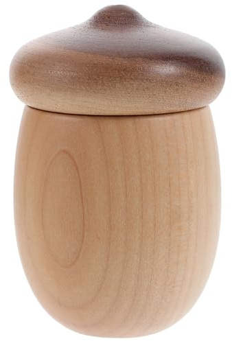 LIGIGWASH Eichelförmiger Zahnstocherhalter Aus Holz Mini Zahnstocherbox Für Küche Und Esszimmer Hygienische Aufbewahrung Für Zahnstocher Dekorativ Für Tisch Und Arbeitsplatte