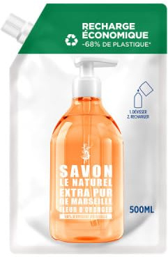 Le Naturel Savon Liquide Fleur D'oranger 500ml