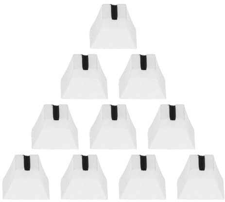 HOODANCOS Weiße Ersatz Faderknöpfe für Mixer, 10 Stück mit 4mm Bohrung