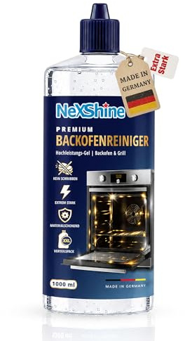 NEU: Einführungspreis-Backofenreiniger Gel Extra Stark 1000 ml – Hochkonzentriert | Löst Eingebranntes ohne Schrubben | Grill- & Ofenreiniger | Made in Germany