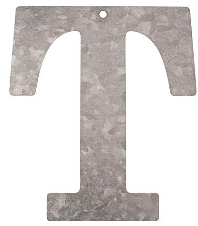 Metall Buchstabe T, verzinkt Höhe 12 cm Alphabet - Initialien