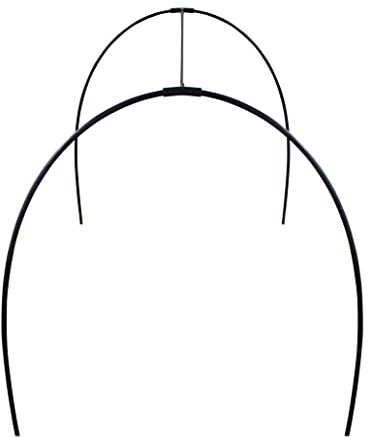 Flexible Black Garden Cloche Hoops 90cm - Join Together To Make Your Own Hoop Structures (Pack of 10 Rods)