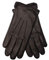 EEM Herren Lederhandschuhe, weiches italienisches Leder, Fleecefutter, klassisch, schwarz XXL