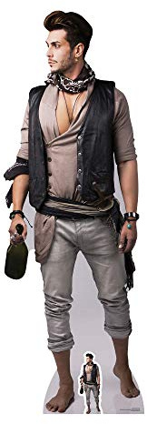 Star Cutouts SC2042 Male Pirate with Bottle of Rum Lifesize Cardboard Cutout with Mini – Pirate Theme Party Decoration, Event Display & Photo Prop