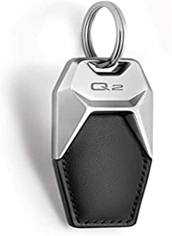 Audi collection 3181900612 Audi Q2 Lederschlüsselanhänger Schwarz/Silber