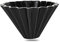 Cono de Origami Cerámica Filtro de Café Cono Taza de Filtro de Café Alta Conductividad Térmica Ecológica Seguro Lavable Y Reutilizable (Blanco) (Negro)