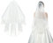 CICILIAYA Brautschleier Kurz Elegant - Tüll Mit Kamm, Ribbon Edge für JGA Junggesellinnenabschied Hochzeit Hen Party (Ivory)