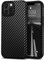Tasikar Leather Case Compatible with iPhone 13 Pro Max Case, Carbon Fiber Texture Silicone Bumper Hard Back Cover Protective Phone Case Compatible for iPhone 13 Pro Max 6.7'' 5G 2021, Black