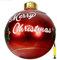 Hiraith Outdoor Aufblasbare Weihnachtskugeln, 60cm PVC Riesen Weihnachten Aufblasbarer Ball mit Pumpe, Garten Crafts Ornament Familie Weihnachtsfest Party (60cm, T4 mit Pumpe)