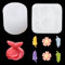 Zayookey 2 Stück Epoxidharz Meerjungfrau Schwanz Silikonform 3D Blume Gießform DIY Seifenform Resin Form Fish Tail Silicone Molds Mini Flower Schmuck Basteln (2 PCS Silikonformen)
