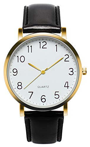 Uhren Herren Armbanduhr Quarz Uhr Herrenuhr Quarzuhr Sportuhr Outdooruhr Watch für Männer 2022 Herren Mode Militär Uhren Luxury Einfache Geschäfts Mode Leder Quarz Armbanduhr Unisex