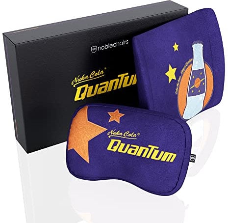 noblechairs Kit de Coussins en Mousse à mémoire de Forme Fallout Nuka-Cola Quantum Edition, Coussins pour chaises de Gaming, Coussins pour siège Ergonomique, Coussins de Chaise à Soutien Lombaire
