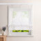Heichkell Voile Raffrollo mit Klettband Transparent Raffgardinen Vorhang mit Stickerei Wohnzimmer Gardine Sand BxH 140x140cm