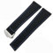 GANYUU Für Tag Heuer CARRERA AQUARACER 20 mm 22 mm Uhrenarmbänder Segeltuch Nylon Leder Uhrenarmband Faltschnalle Schwarz Uhrenarmband (Farbe: Schwarz Blau Silber, Größe: 20 mm)