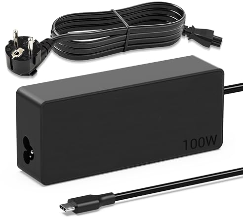 100W USB C Netzteil Typ C Laptop Ladegerät für MacBook, Lenovo, ThinkPad, Surface Pro 9, ASUS, Huawei, HP, Dell, Samsung, Acer, Chromebooks and More Notebook Kompatibel mit 90W 65W 45W
