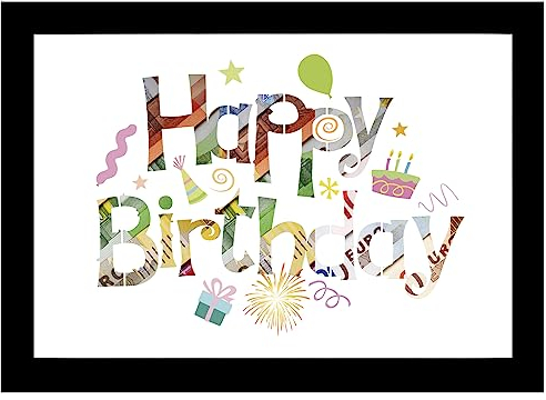 Meetory Geburtstags Geldgeschenke Bilderrahmen, Premium Geldgeschenk Bilderrahmen Geldgeschenke Geburtstag, Geburtstagsgeschenk Geldgeschenk Bilderrahmen für Kinder, Männer, Frauen (16,8 x 23cm)…