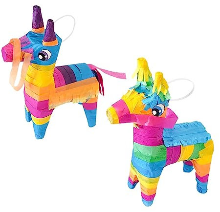 Warmhm 2er-box Piñata Geschenkbox in Eines Einhorns Cinco De Mayo-dekorationen Pi?ata De Regenbogen Hochzeit Süßer Fall Mexikanischer Pi? Pinatas Bankett Süßigkeitentasche Süss Papier