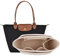D.DUO Organiseur de sac, accessoires de sac à main, organiseur fourre-tout Longchamp à longue poignée (Beige, L(long poignée))