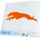 INDIGOS UG Auto Aufkleber Windhund rennt - orange - 149x40 - konturgeschnittener Autoaufkleber ohne Hintergrund - Selbstklebender Sticker für Auto, Fenster, Bus oder LKW - UV-beständig & wetterfest