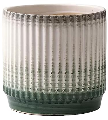 Blumentopf, zylindrisch, groß, Keramik-Pflanztöpfe, einfache Linien, Farbverlauf, Blumentöpfe, Wohnzimmer, Balkon, Sukkulenten, Grünpflanzen, Pflanzgefäße, Zimmerpflanzen, Sukkulenten, Blumen (