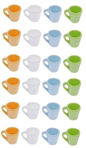 ibasenice Pcs Mini Mug Mini Ornament Dollhouse Drink Cup Miniature Cup Mini Tea Cup Miniature Tea Cup Miniature Drink Cup Doll House Accessories Small House Cup Water Cup Food Play Resin