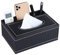 Caja de pañuelos Rectangular de Piel sintética 1 Pieza Caja de pañuelos, Soporte Multifuncional para pañuelos para el hogar, Caja de Almacenamiento de Escritorio, Negro