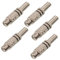 AERZETIX - C73944 - Juego de 5 enchufes/Conectores RCA Hembra con Protector de Cable - Longitud 43mm - para soldar