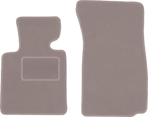 Wielganizator Automatte – Passend für BMW Z4 E85 Cabrio 2002-2008 – Velours – Autozubehör - Auto Fußmatten – Fußmatte Auto – 2-teilig - beige