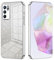 SEAHAI Cover per Oppo Reno 6 5G (Reno6 5G), Custodia Ultra Sottile ed Trasparente in Silicone TPU Morbido, Colori Sfumato Brillantini Motivo Carta Design Antiurto Case - Argento