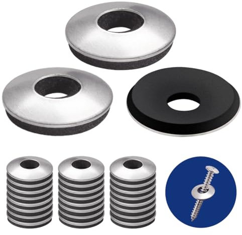 BOUMVID Arandelas de Sellado Adheridas con EPDM, 50 Piezas M5.5 x 16mm Arandela Goma Selladas con Respaldo de Neopreno Acero Inoxidable, para Tornillos Autorroscante
