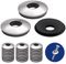 BOUMVID EPDM-Dichtscheiben mit Neoprenbeschichtung aus Edelstahl, Unterlegscheiben mit epdm Dichtung Beilagscheiben M5.5 x 16mm, 50 Stück Beilagscheibe für Schrauben