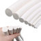 Estresen Bande d'étanchéité ronde en mousse de silicone de 20 mm de diamètre x 5 m de long, bande solide en éponge blanche douce et durable pour joints de bricolage, tampons, tubes en mousse, travaux