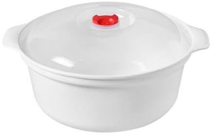LOVIVER Contenedor para Calentar en Microondas con Tapa, 25 X 11.5 Cm