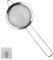 1 paquete de colador pequeño de acero inoxidable, colador de malla fina con gancho de cocina, 8 cm de diámetro, colador de té, colador de cocina con asa, ideal para zumo, huevo, té, café, filtro de