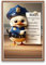 GeekWithAttitude Poster A4 – Guide de Bonnes Habitudes aux Toilettes | Décoration Murale Colorée et Ludique | Affiche Humoristique Canard (Bon flic) | Idéal pour WC | Sans Cadre