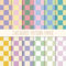 JarThenaAMCS 24 Blatt pastellfarbenes Karomuster, buntes Schachbrett-Scrapbook, Spezialität, doppelseitig, dekoratives Handwerk für Frühling, Sommer, Ostern, Kartenherstellung, Scrapbook, Fotoalbum