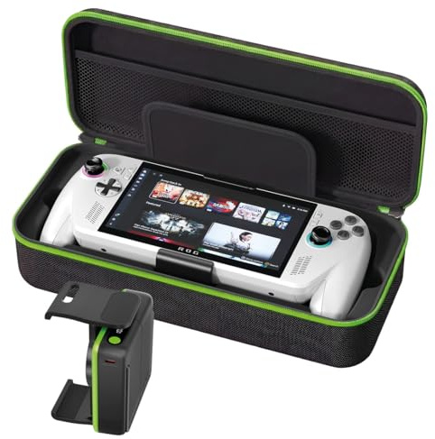 Venom Custodia con Power Bank da 20.000mAh per ASUS ROG Xbox Ally e Xbox Ally X | Custodia rigida da trasporto con supporto integrato e vano accessori | custodia con power bank, 20000 mah, rog xbox ally, ally x, guscio rigido, supporto integrato, accessori