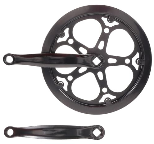 Totority Juego de Bielas Velocidad y Material de Hierro Resistente al Desgaste para Bicicleta Plato de 52 Dientes, Manivela de 170 Mm