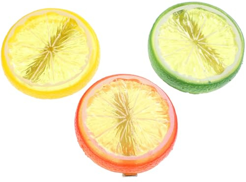 COHEALI Barrettes Citron Créatives Accessoires Amusants en Plastique Lot de 3 Pinces à Cheveux Portables et Confortables pour Filles pour Fêtes et Shopping