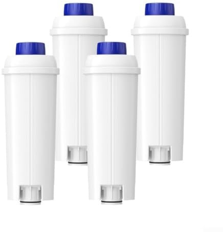 ARMYJY DLSC002 Ersatz-Wasserfilter für De'Longhi Espresso – Kalkentferner mit Aktivkohle für ETAM Magnifica Serie – 2 Monate Lebensdauer (4 Stück)