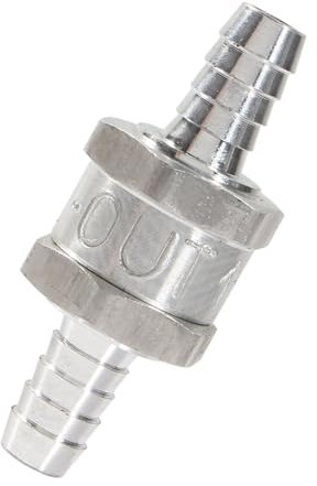 Clapet Anti-retour pour Carburateurs et aux Systèmes d'Alimentation Basse Pression, Clapet Anti-retour à Sens Unique en Alliage d'Aluminium (10mm 3/8)